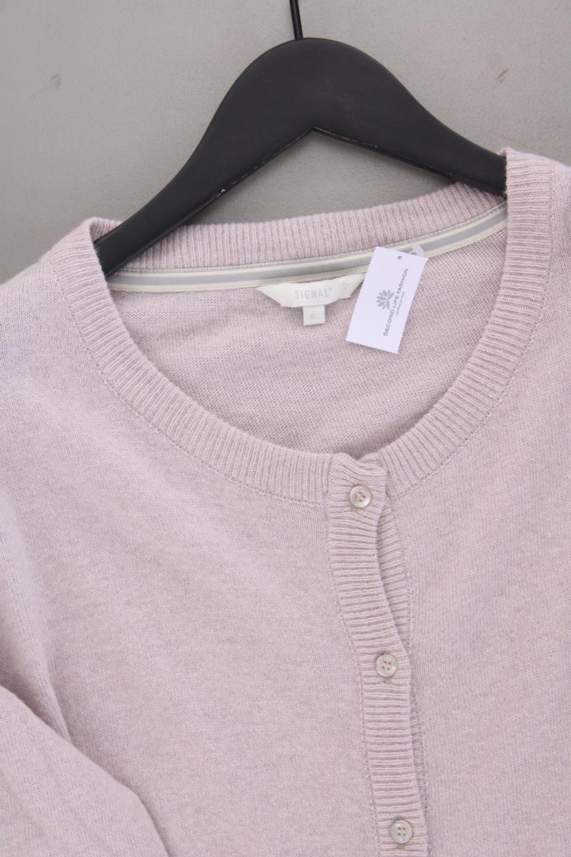 Signal Strickjacke mit Wolle Gr. XL Langarm rosa aus Viskose