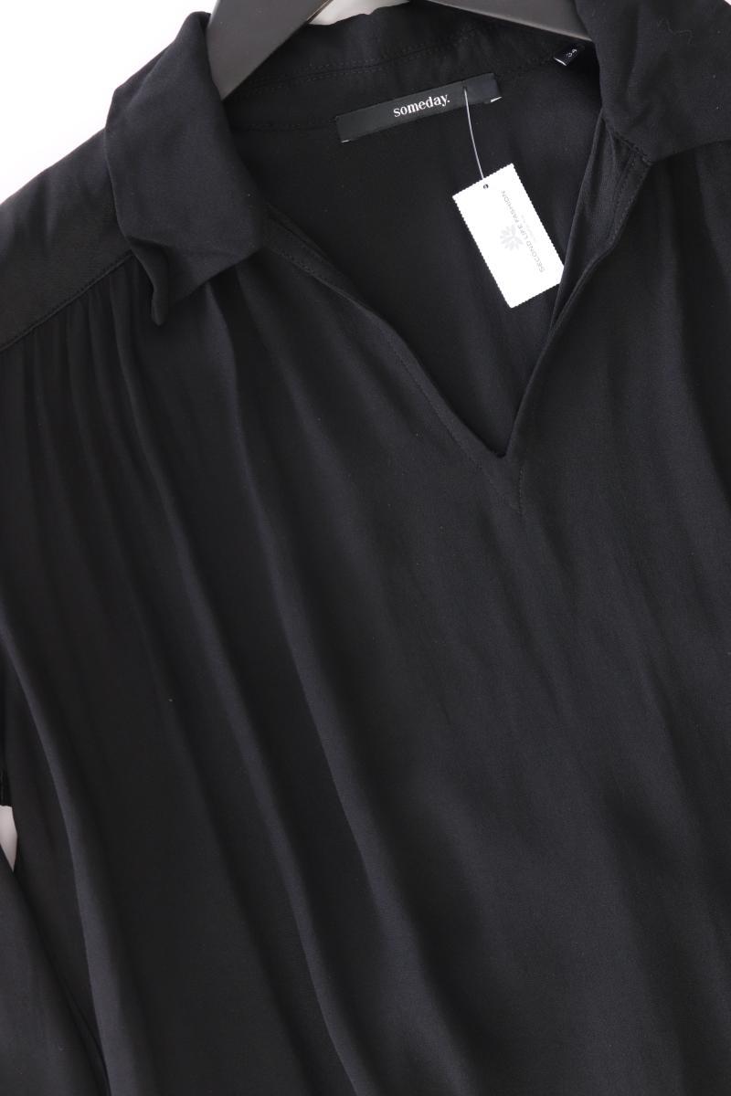someday. Oversize Blusenkleid "Quine" Gr. 34 Langarm schwarz aus Viskose
