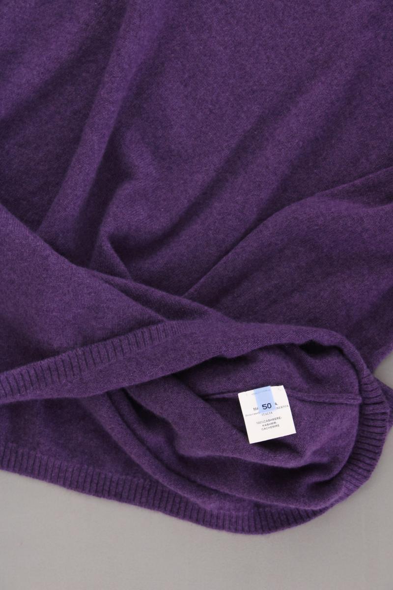 Malo Cashmerepullover Gr. 50 lila aus Kaschmir