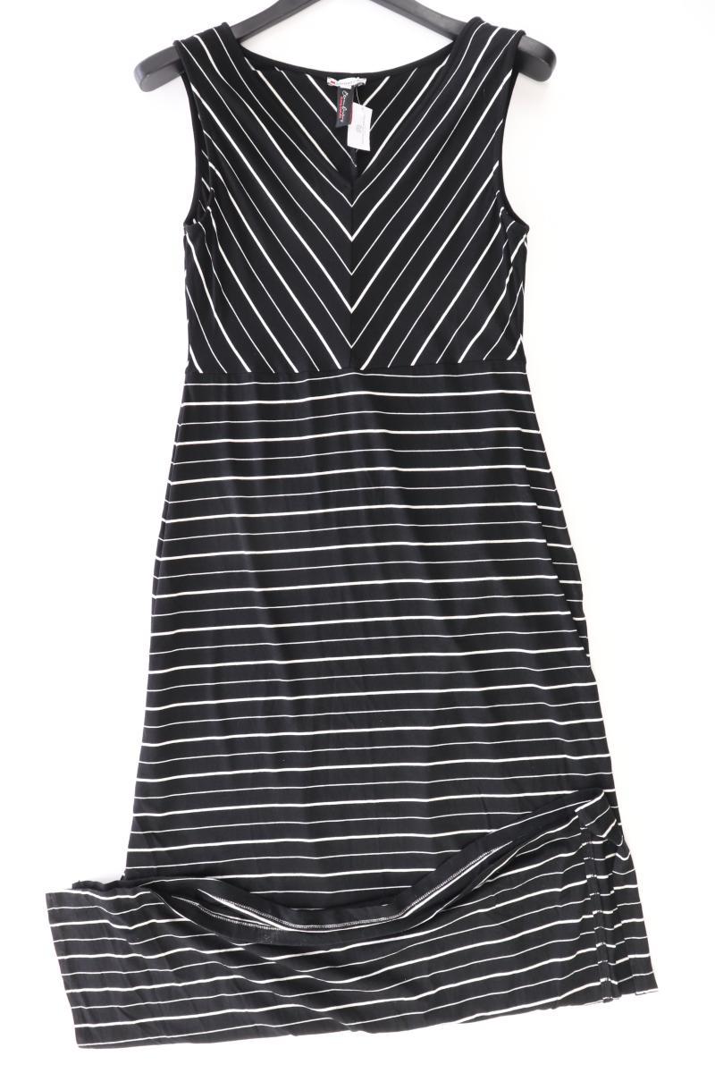Street One Maxikleid Gr. 38 gestreift Ärmellos schwarz aus Viskose