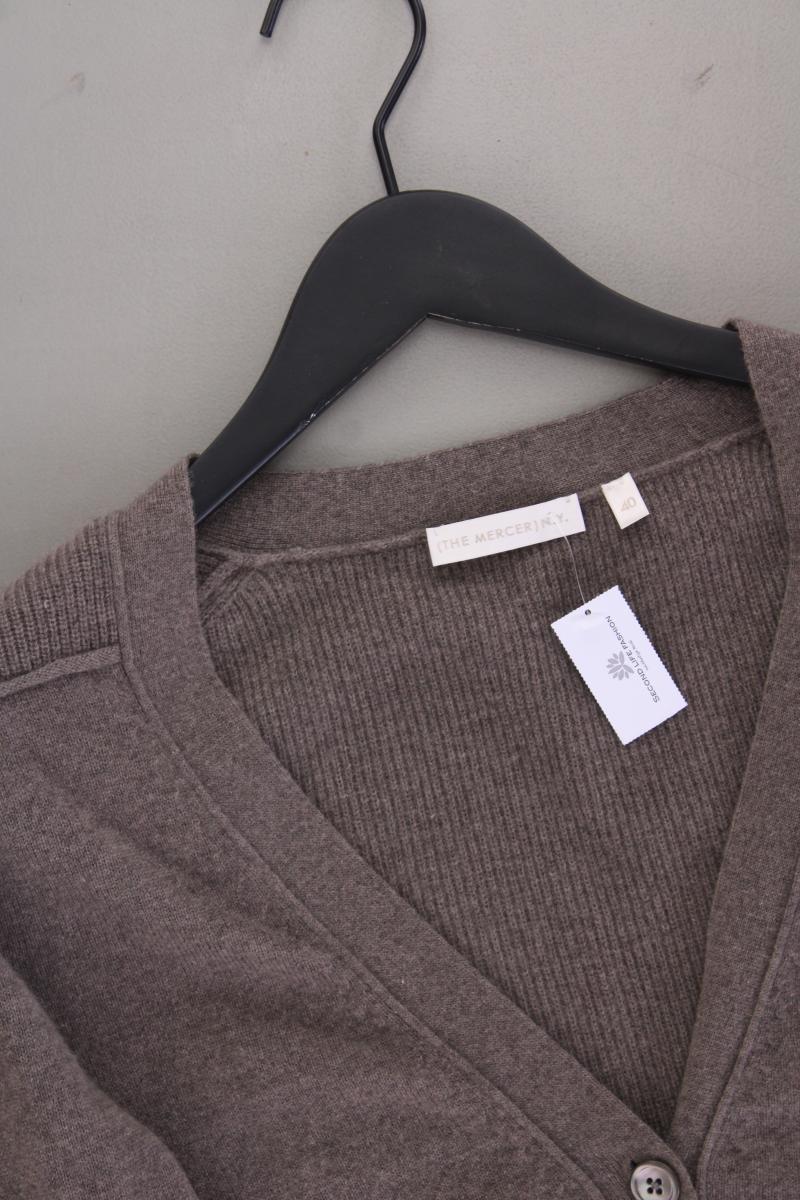 THE MERCER N.Y. Strickjacke aus Kaschmir Gr. 40 Langarm braun