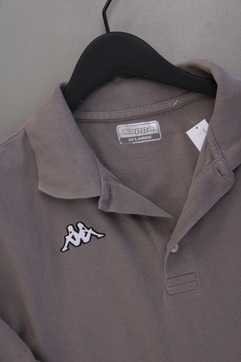 Kappa Poloshirt für Herren Gr. XXL neuwertig Kurzarm grau