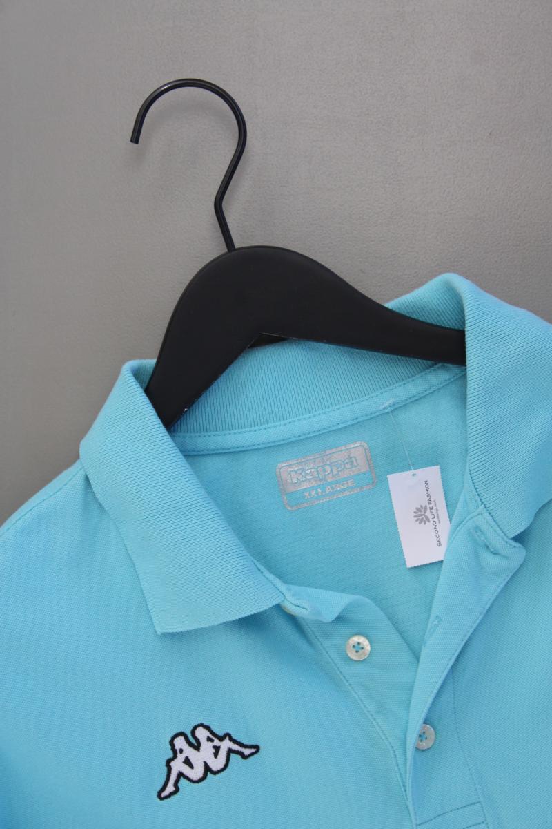 Kappa Poloshirt für Herren Gr. XXL neuwertig Kurzarm türkis
