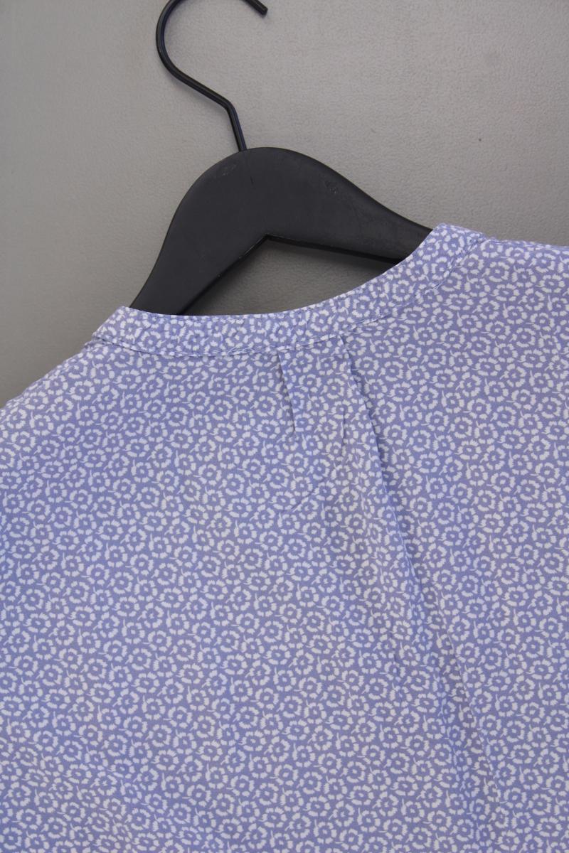 Betty Barclay Kurzarmbluse Gr. 36 mit Blumenmuster blau