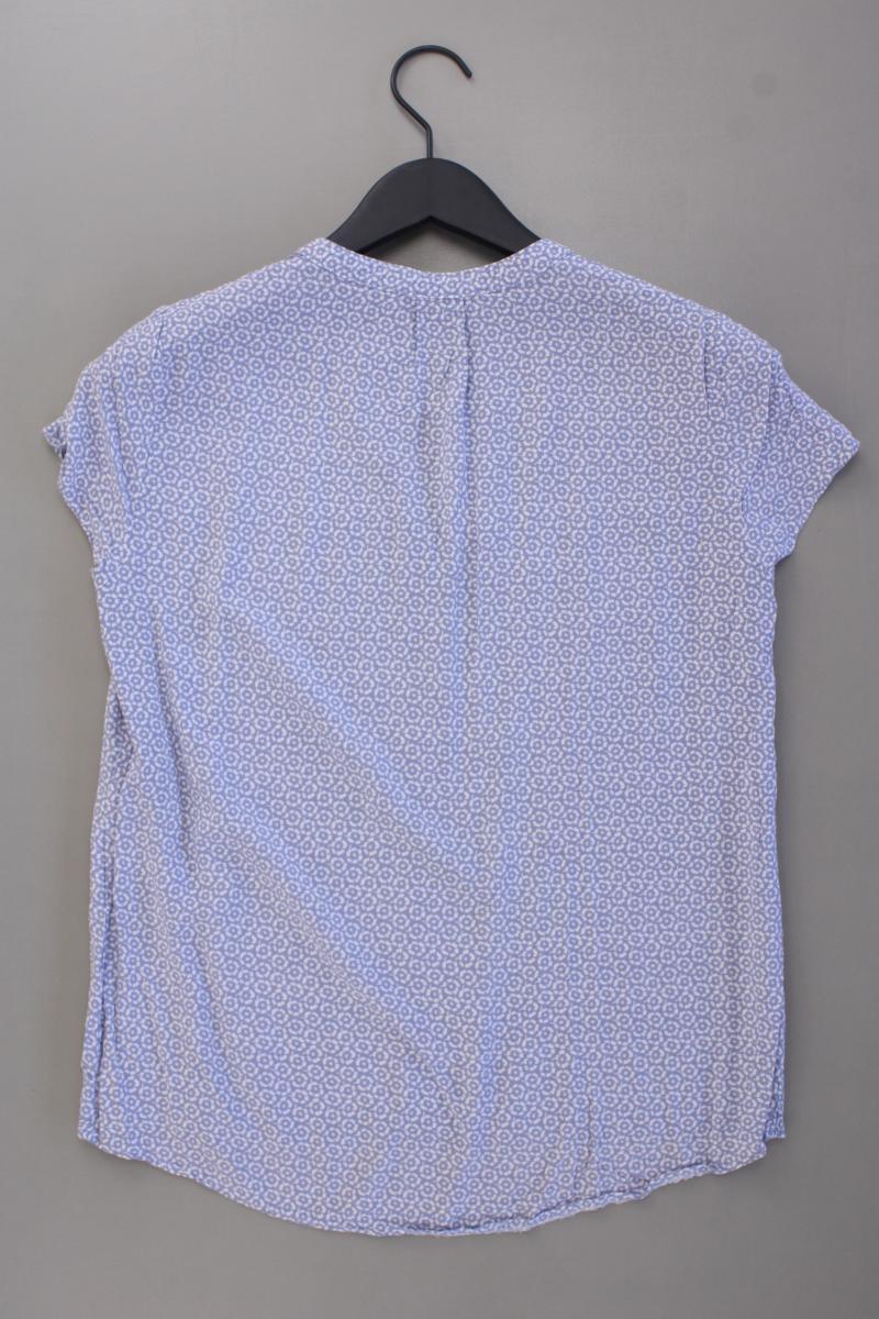 Betty Barclay Kurzarmbluse Gr. 36 mit Blumenmuster blau