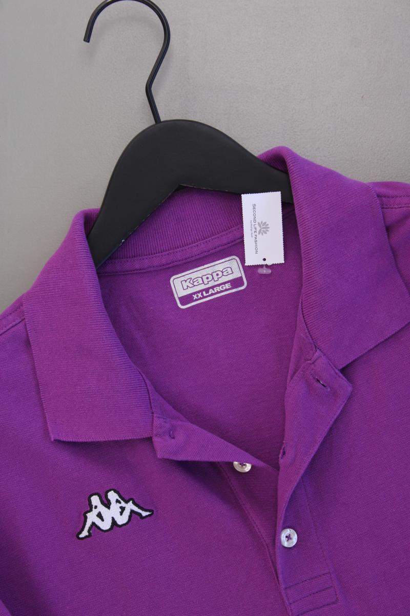 Kappa Poloshirt für Herren Gr. XXL Kurzarm lila
