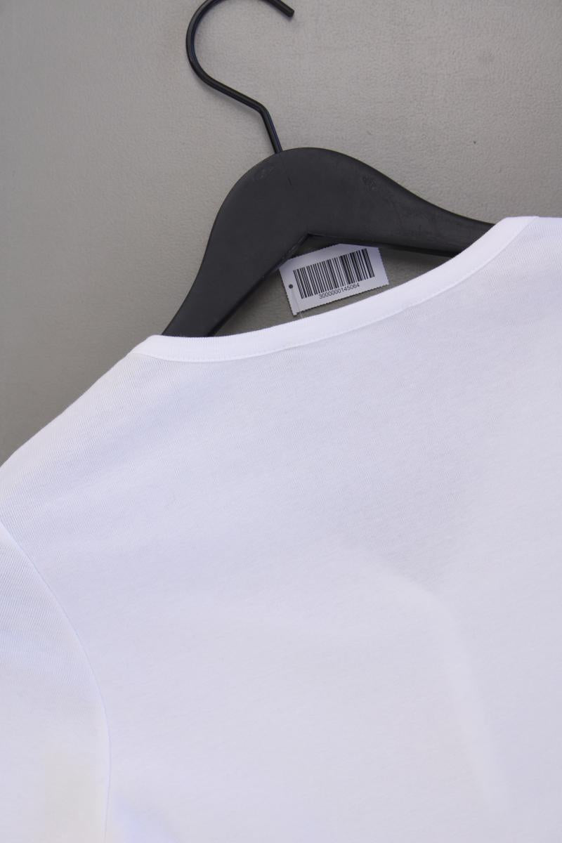 Betty Barclay Shirt mit V-Ausschnitt Gr. 38 Kurzarm weiß