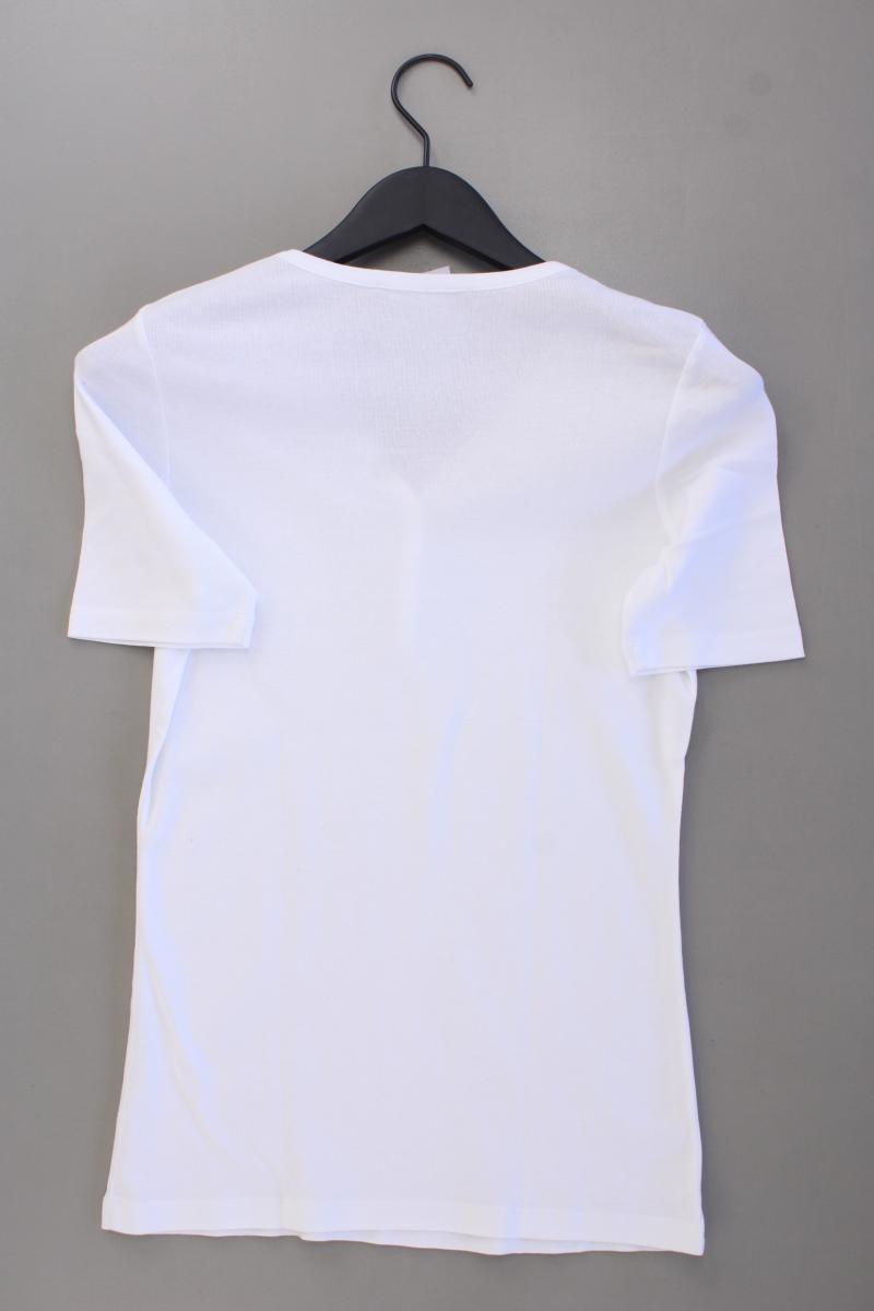 Betty Barclay Shirt mit V-Ausschnitt Gr. 38 Kurzarm weiß