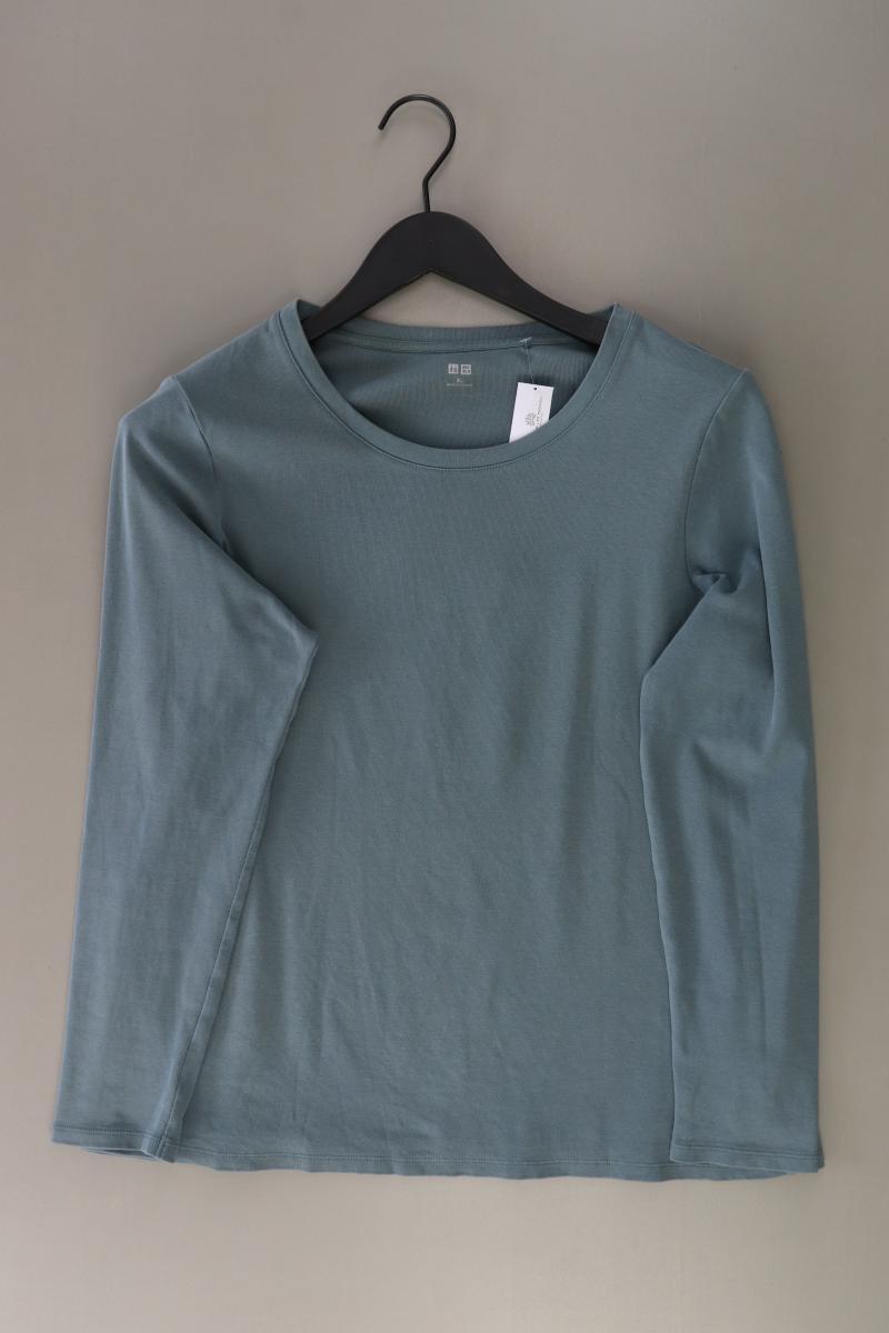 Uniqlo Longsleeve-Shirt Gr. XL Langarm blau aus Baumwolle