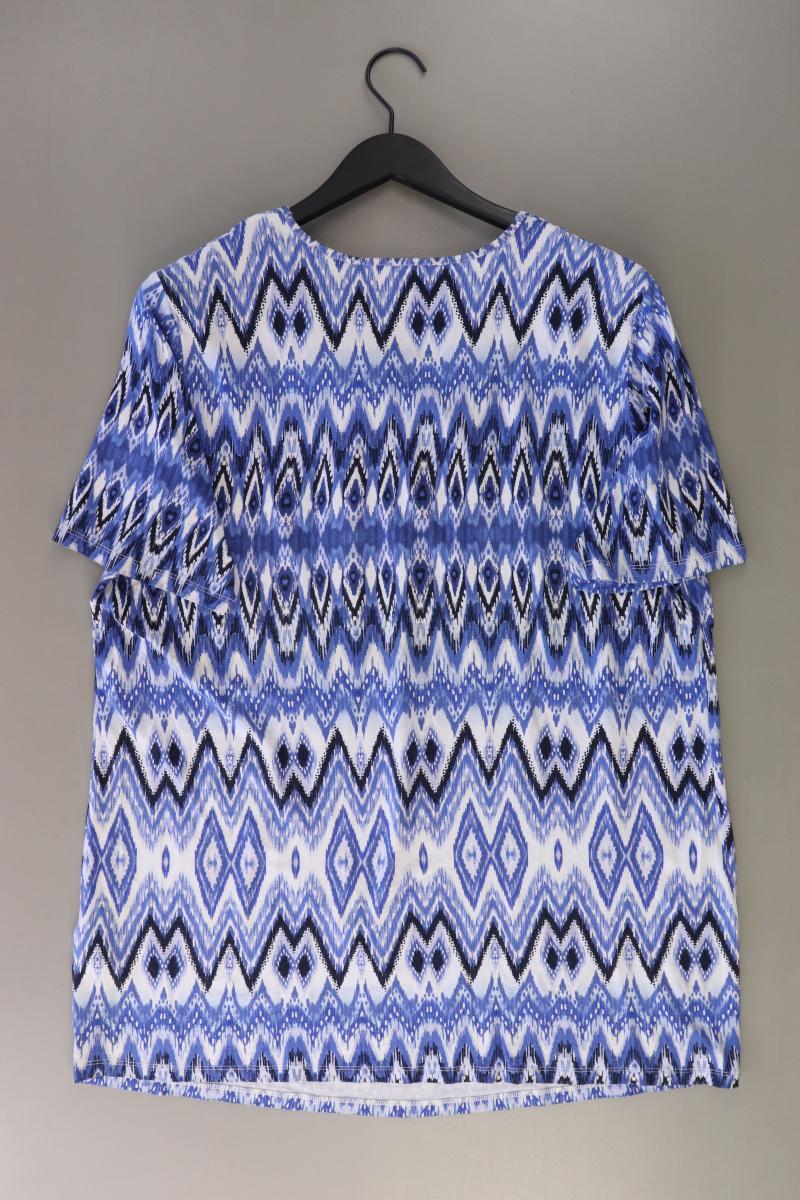 Helena Vera Printshirt Gr. 48 Kurzarm blau aus Viskose