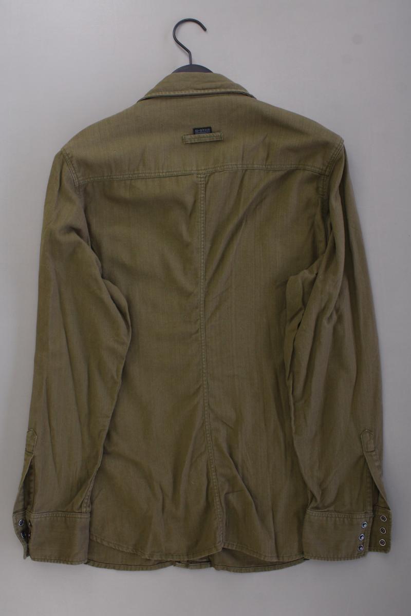 G-Star RAW Langarmhemd für Herren Gr. XXL olivgrün aus Baumwolle