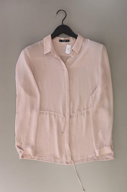 Mango Langarmbluse Gr. S rosa aus Polyester