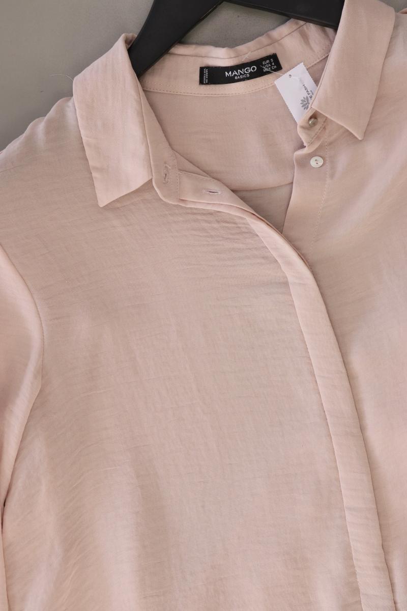 Mango Langarmbluse Gr. S rosa aus Polyester