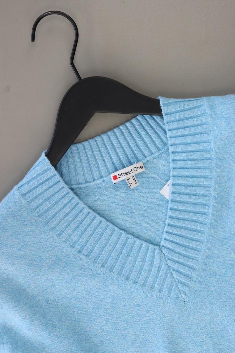 Street One Feinstrickpullover Gr. 38 blau
