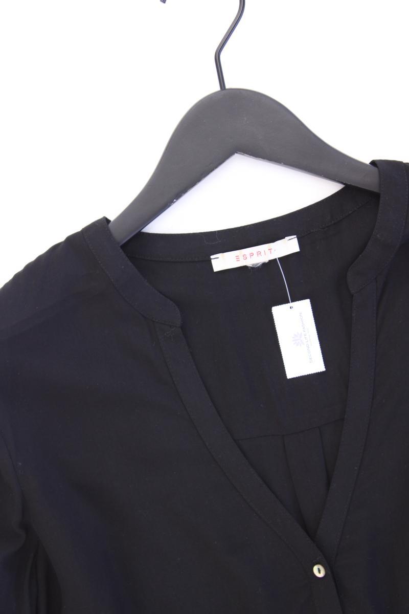 Esprit Langarmbluse Gr. 42 schwarz