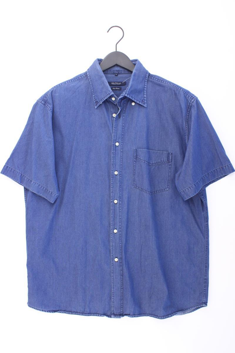 McNeal Jeanshemd für Herren Gr. XL neuwertig Kurzarm blau aus Baumwolle