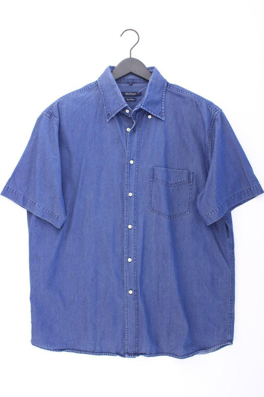 McNeal Jeanshemd für Herren Gr. XL neuwertig Kurzarm blau aus Baumwolle