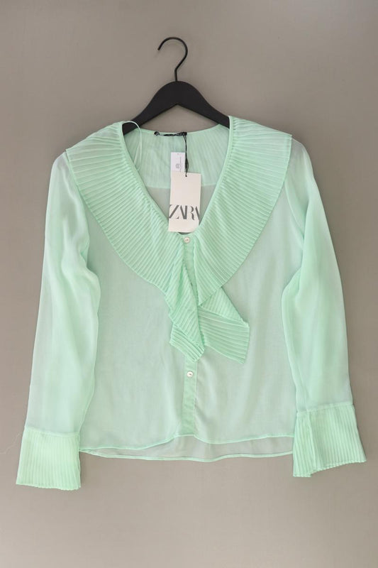 Zara Langarmbluse Gr. L neu mit Etikett Neupreis: 29,95€! grün aus Polyester