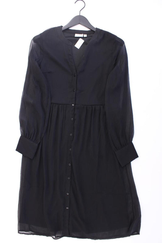 Vila Chiffonkleid Gr. 34 Langarm schwarz