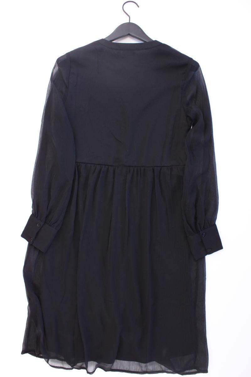 Vila Chiffonkleid Gr. 34 Langarm schwarz