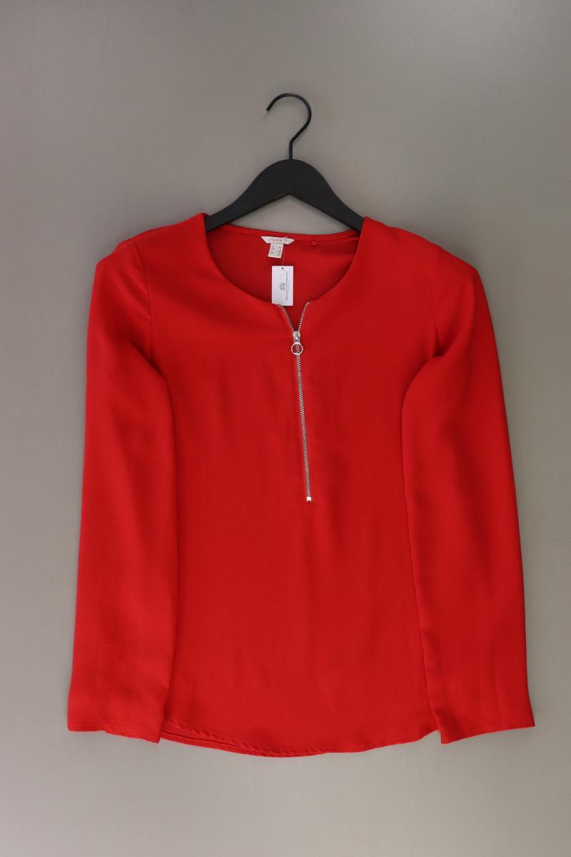 Esprit Langarmbluse Gr. 34 rot aus Polyester