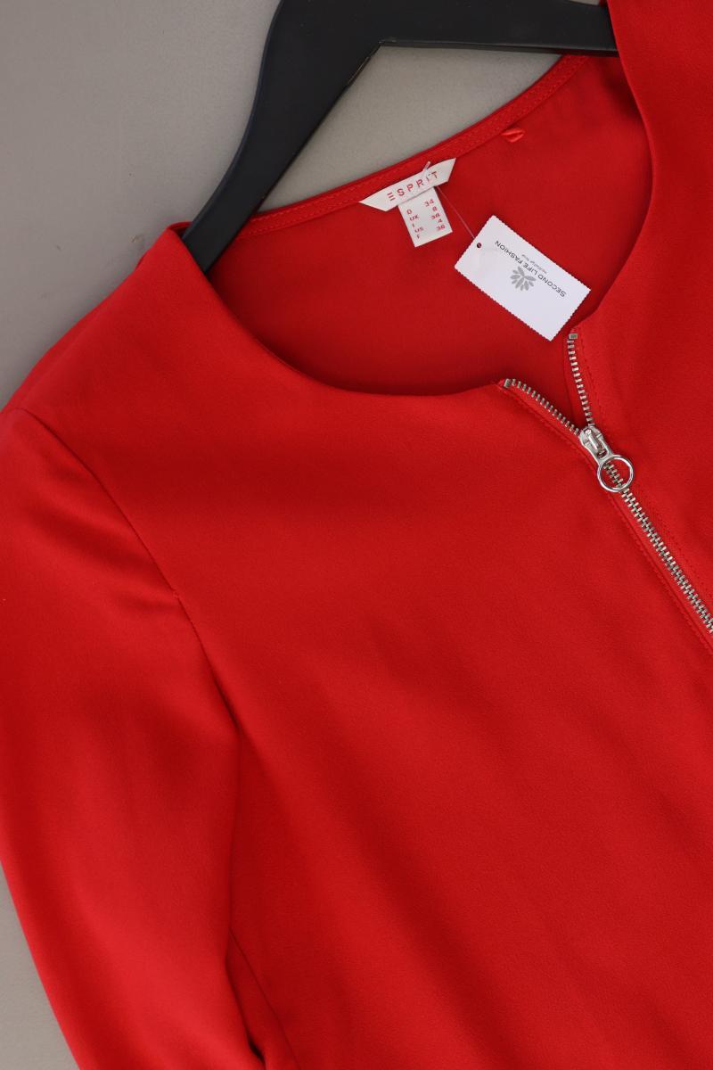 Esprit Langarmbluse Gr. 34 rot aus Polyester