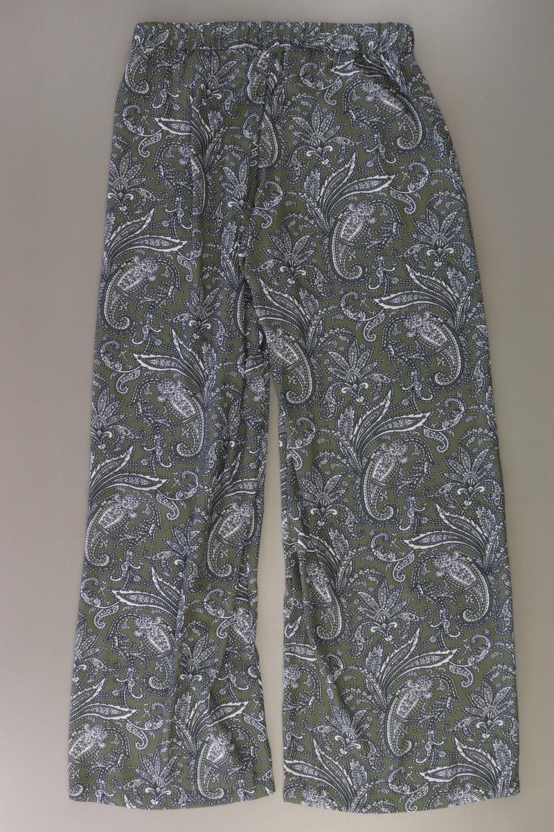 Jette Stoffhose Gr. 38 mit Paisleymuster olivgrün aus Polyester