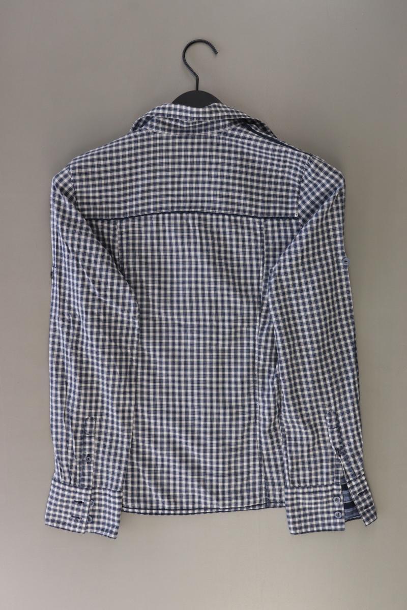 Bonita Karobluse Gr. 36 kariert Langarm blau aus Baumwolle