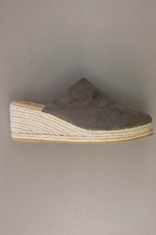 Plateau-Wedges Gr. 40 neuwertig grau