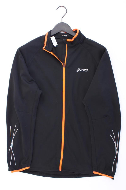 Asics Softshelljacke für Herren Gr. L neuwertig schwarz aus Polyester