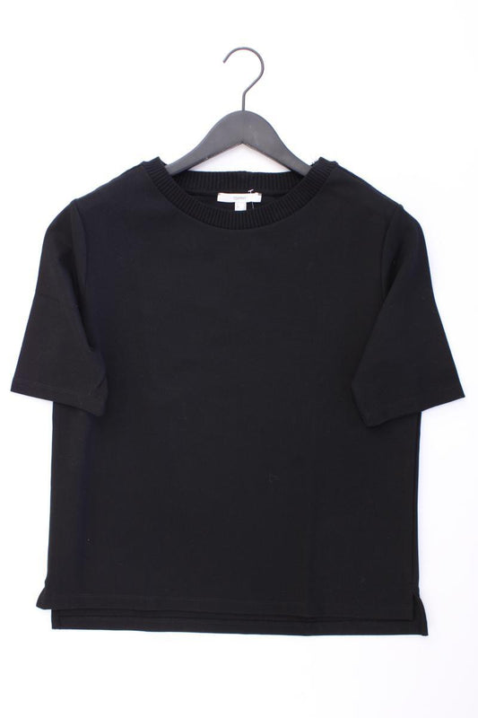 Esprit T-Shirt Gr. S neuwertig Kurzarm schwarz aus Baumwolle