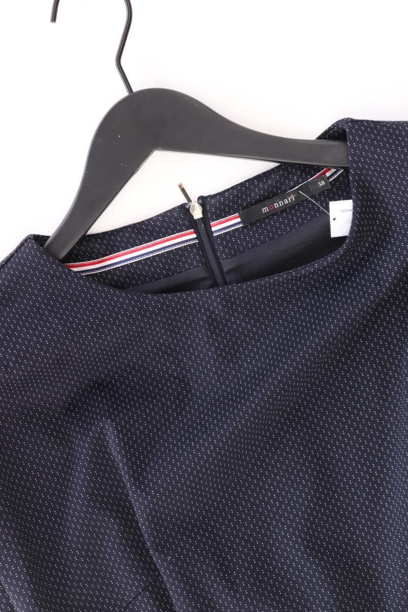 monnari Kleid Gr. 38 Kurzarm blau aus Viskose