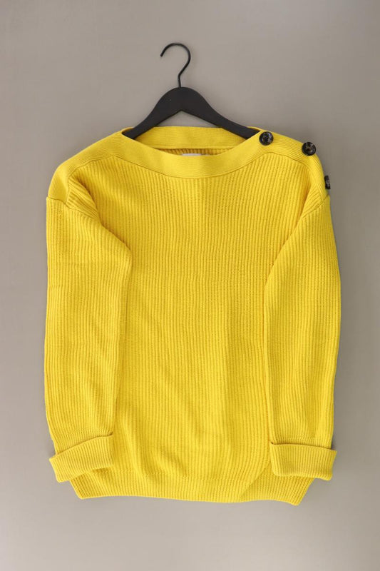 Heine Grobstrickpullover Gr. L gelb aus Baumwolle