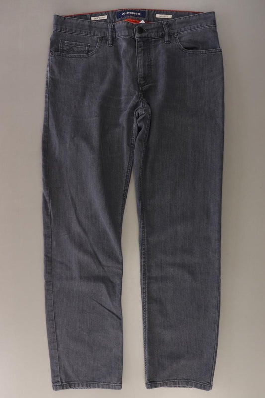 Alberto Straight Jeans für Herren Gr. W34/L32 grau aus Baumwolle