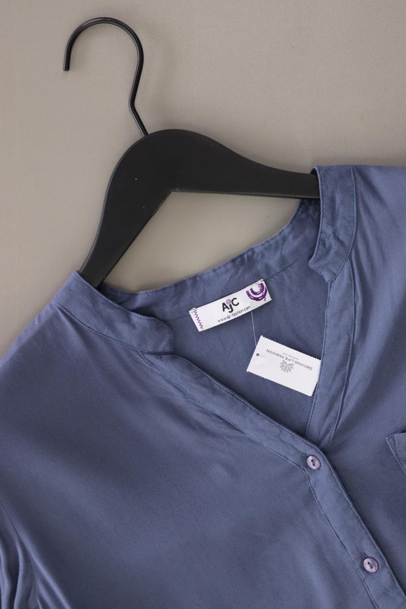 AJC Fashion Langarmbluse Gr. 34 blau aus Viskose