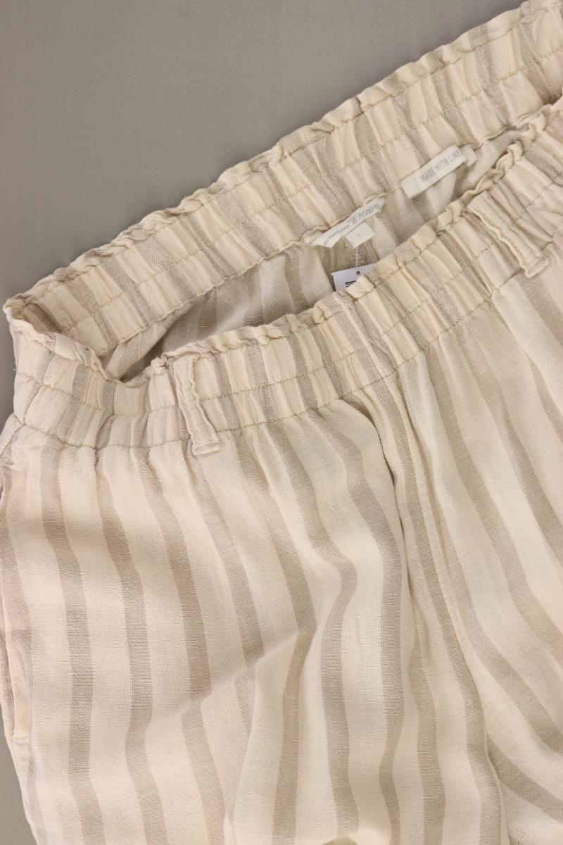 Tom Tailor (Denim) Leinenhose Gr. L gestreift creme