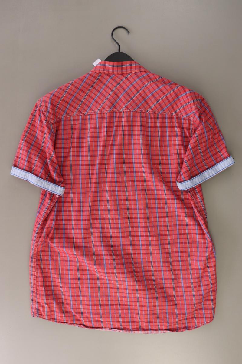 Tom Tailor Karohemd für Herren Gr. XL kariert Kurzarm rot aus Baumwolle