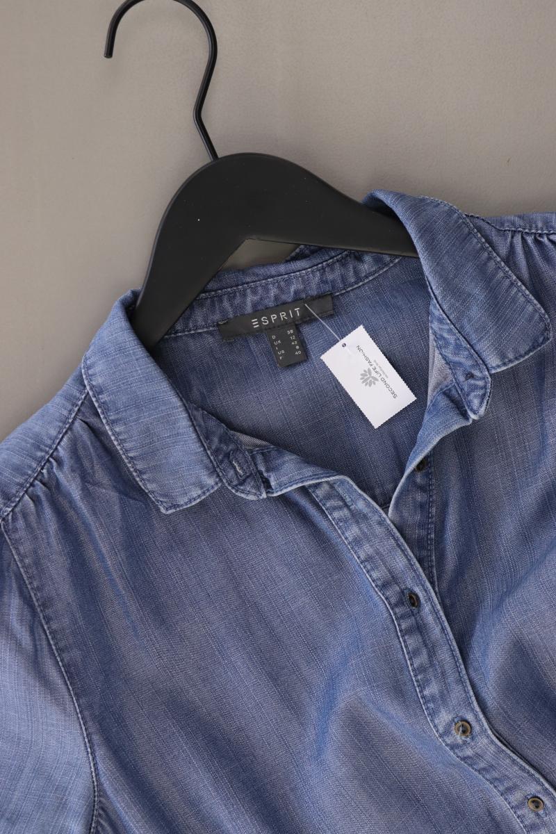 Esprit Kurzarmkleid Gr. 38 blau