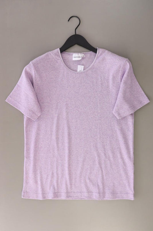 Gina Laura T-Shirt Gr. XL Kurzarm Vintage lila aus Baumwolle