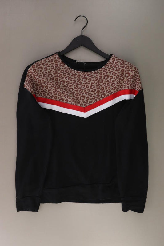 Only Sweatshirt Gr. L mit Tierdruck schwarz aus Baumwolle