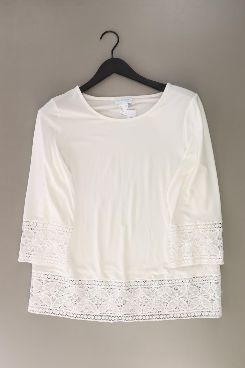 Collection L. Shirt Gr. 40 3/4 Ärmel weiß aus Viskose