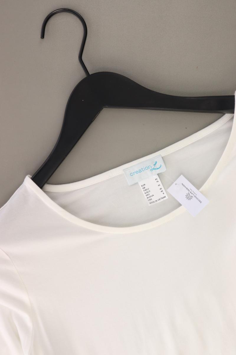 Collection L. Shirt Gr. 40 3/4 Ärmel weiß aus Viskose