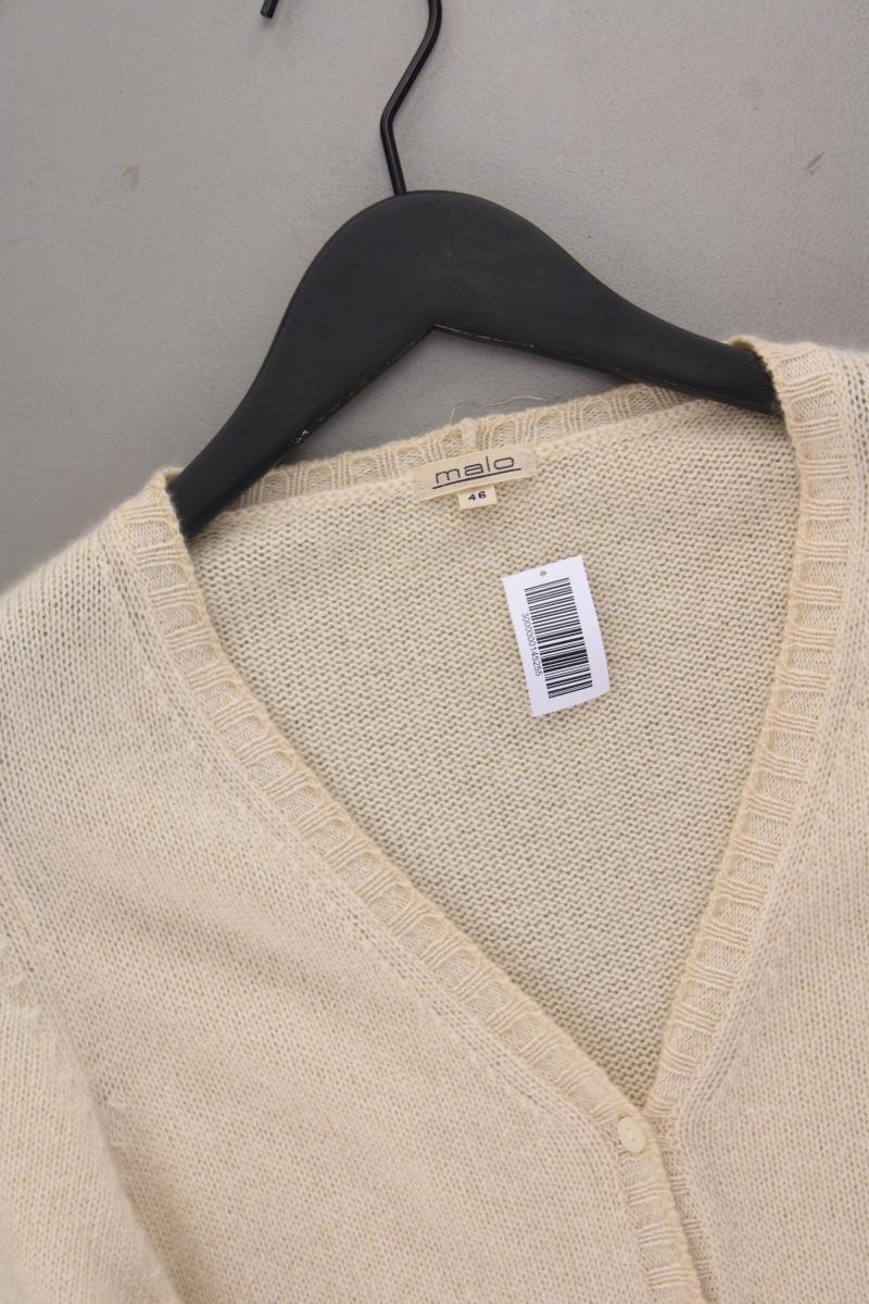 Malo Kaschmir Cardigan Gr. 46 Langarm creme