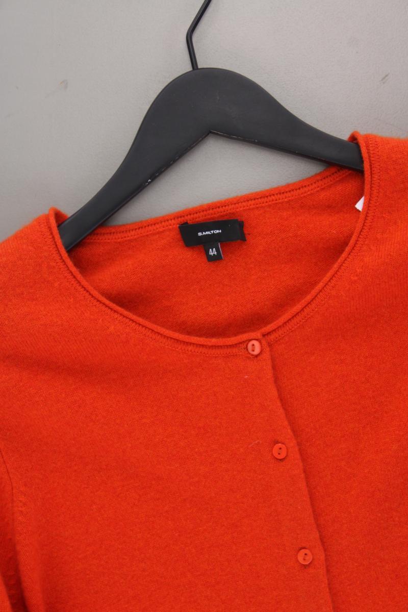 S.Milton Kaschmir Cardigan Gr. 44 neuwertig Langarm orange
