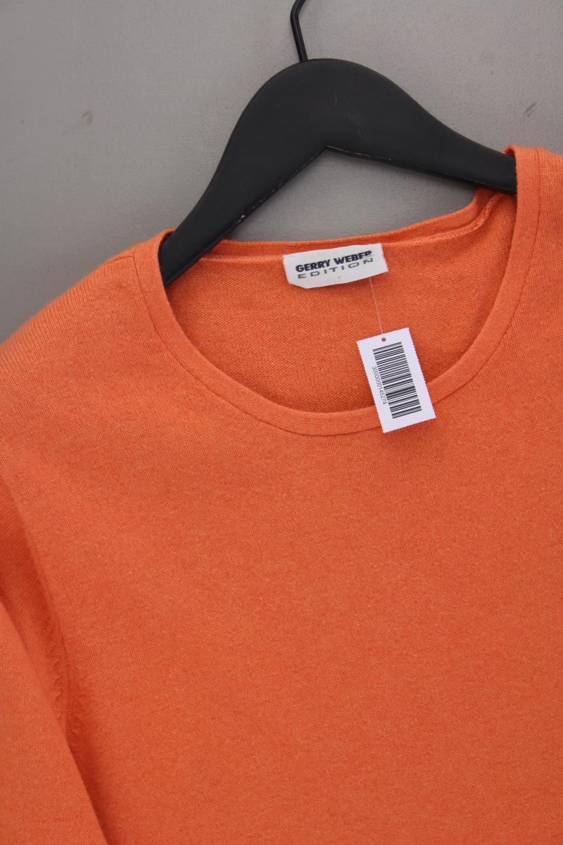 Gerry Weber Shirt aus Seide und Kaschmir Gr. 44 Kurzarm orange