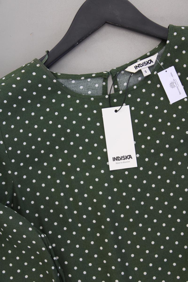 Langarmkleid Gr. S gepunktet neu mit Etikett Neupreis: 64,9€! grün aus Viskose