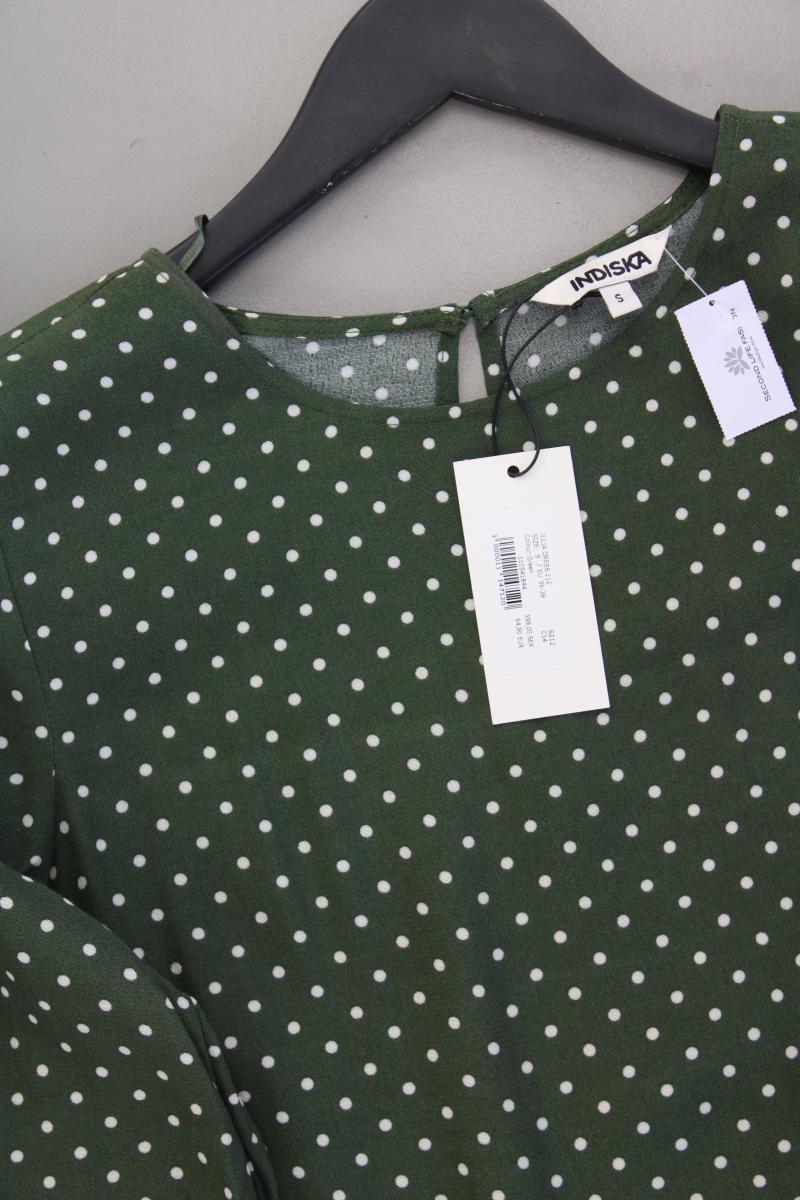 Langarmkleid Gr. S gepunktet neu mit Etikett Neupreis: 64,9€! grün aus Viskose