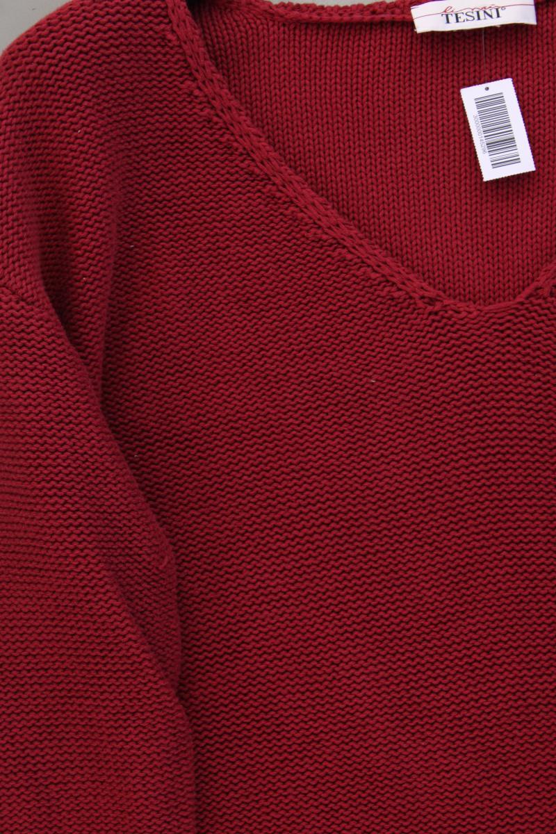 Linea Tesini Grobstrickpullover Gr. 44 rot