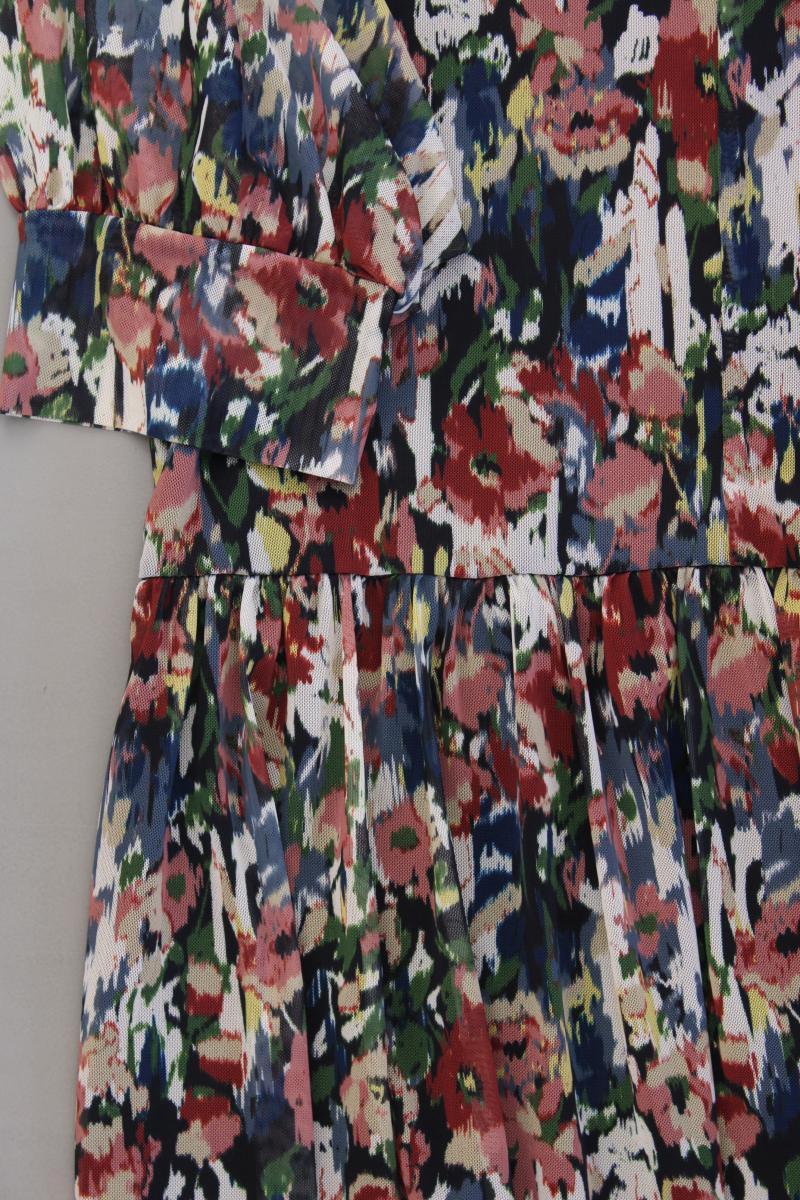 SOAKED IN LUXURY Poppie Dress Midikleid Gr. S mit Blumenmuster 3/4 Ärmel