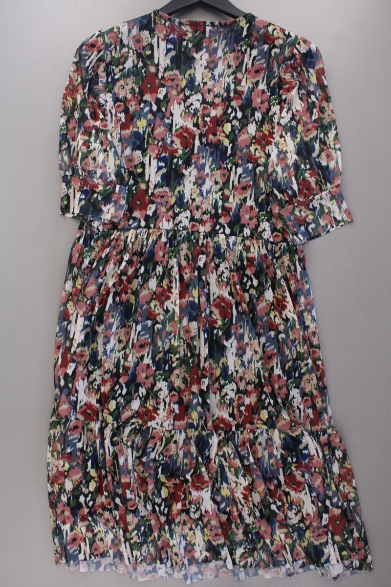 SOAKED IN LUXURY Poppie Dress Midikleid Gr. S mit Blumenmuster 3/4 Ärmel